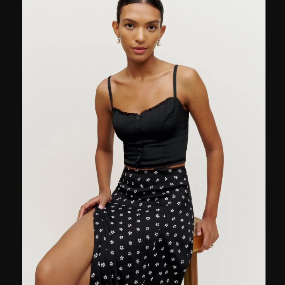 NWT Reformation Jansen Corset Top
